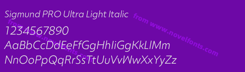 Sigmund PRO Ultra Light ItalicPreview Sigmund PRO Ultra Light ItalicPreview