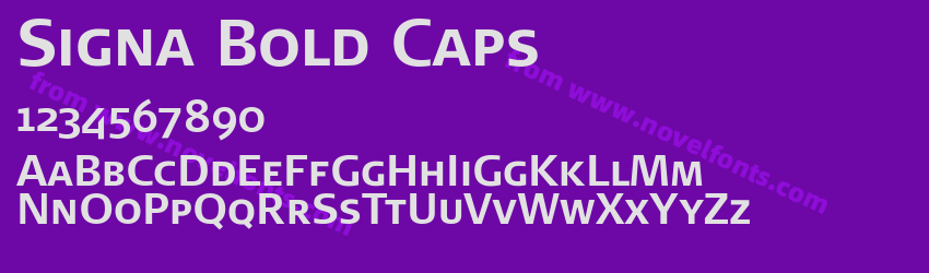 Signa Bold CapsPreview Signa Bold CapsPreview