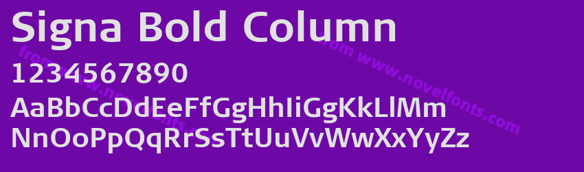 Signa Bold ColumnPreview Signa Bold ColumnPreview