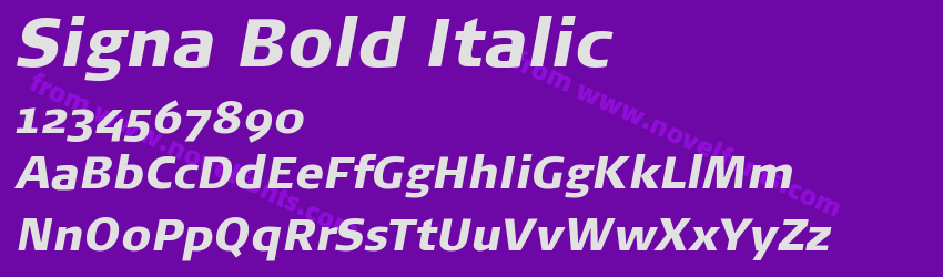 Signa Bold ItalicPreview Signa Bold ItalicPreview