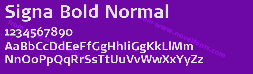 Signa Bold NormalPreview Signa Bold NormalPreview