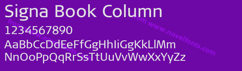 Signa Book ColumnPreview Signa Book ColumnPreview