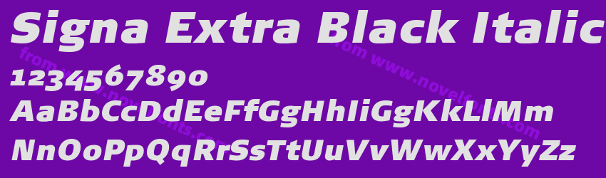 Signa Extra Black ItalicPreview Signa Extra Black ItalicPreview