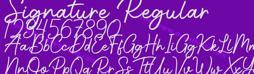 Signature RegularPreview Signature RegularPreview