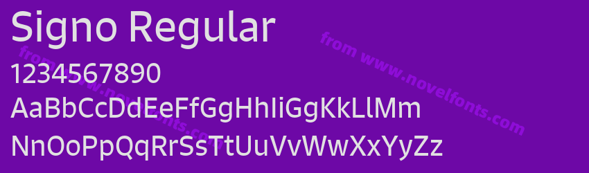 Signo RegularPreview Signo RegularPreview