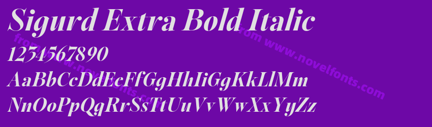 Sigurd Extra Bold ItalicPreview Sigurd Extra Bold ItalicPreview