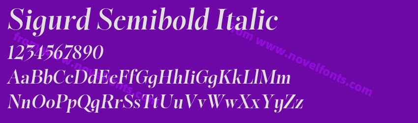Sigurd Semibold ItalicPreview Sigurd Semibold ItalicPreview