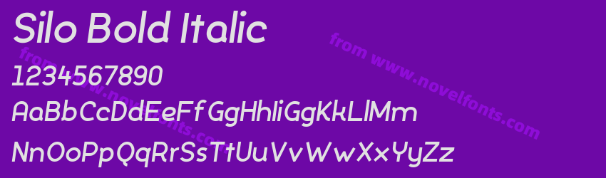 Silo Bold ItalicPreview Silo Bold ItalicPreview