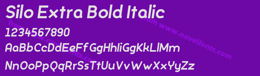 Silo Extra Bold ItalicPreview Silo Extra Bold ItalicPreview