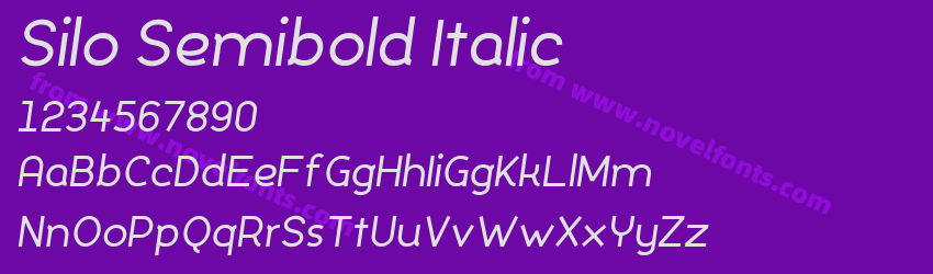Silo Semibold ItalicPreview Silo Semibold ItalicPreview