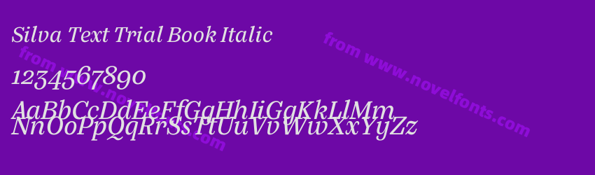 Silva Text Trial Book ItalicPreview Silva Text Trial Book ItalicPreview