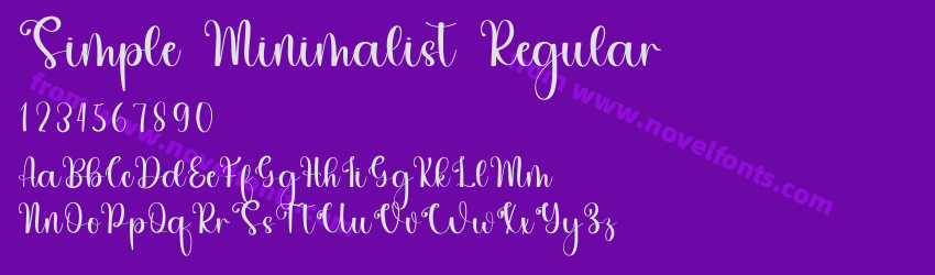 Simple Minimalist RegularPreview Simple Minimalist RegularPreview
