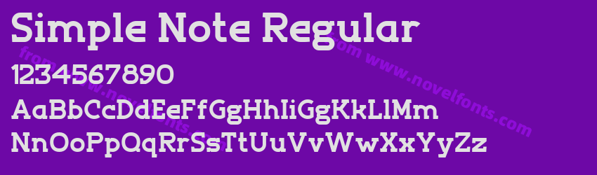 Simple Note RegularPreview Simple Note RegularPreview