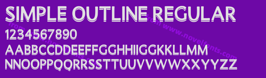 Simple Outline RegularPreview Simple Outline RegularPreview
