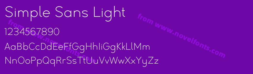 Simple Sans LightPreview Simple Sans LightPreview