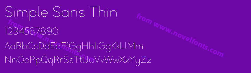 Simple Sans ThinPreview Simple Sans ThinPreview
