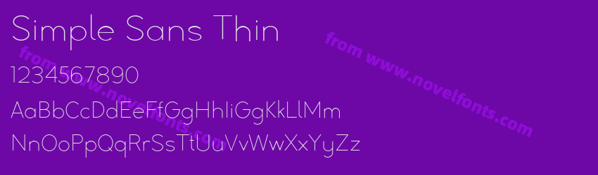 Simple Sans ThinPreview Simple Sans ThinPreview