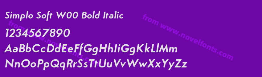 Simplo Soft W00 Bold ItalicPreview Simplo Soft W00 Bold ItalicPreview