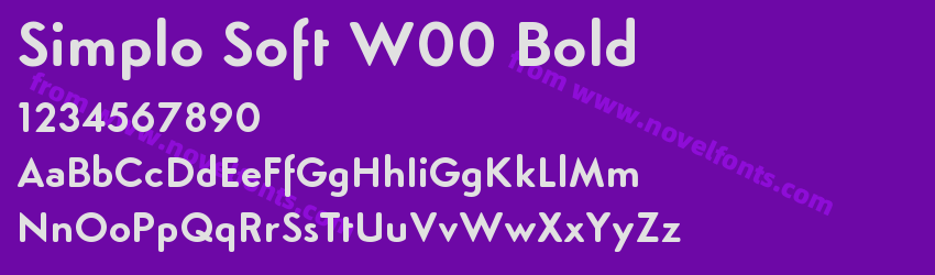 Simplo Soft W00 BoldPreview Simplo Soft W00 BoldPreview