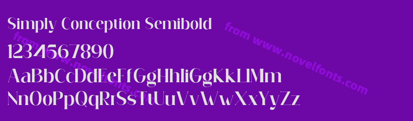 Simply Conception SemiboldPreview Simply Conception SemiboldPreview