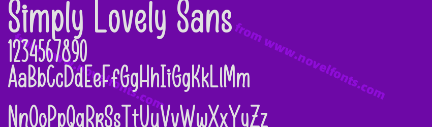 Simply Lovely SansPreview Simply Lovely SansPreview