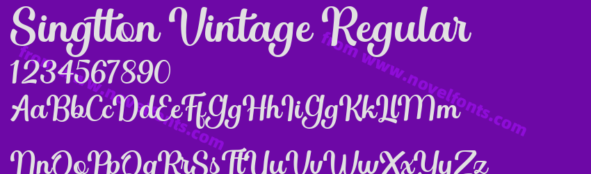 Singtton Vintage RegularPreview Singtton Vintage RegularPreview
