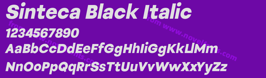 Sinteca Black ItalicPreview Sinteca Black ItalicPreview
