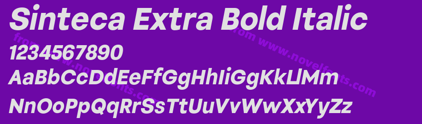 Sinteca Extra Bold ItalicPreview Sinteca Extra Bold ItalicPreview