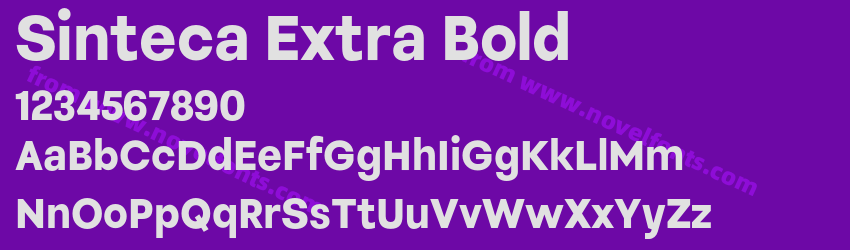 Sinteca Extra BoldPreview Sinteca Extra BoldPreview