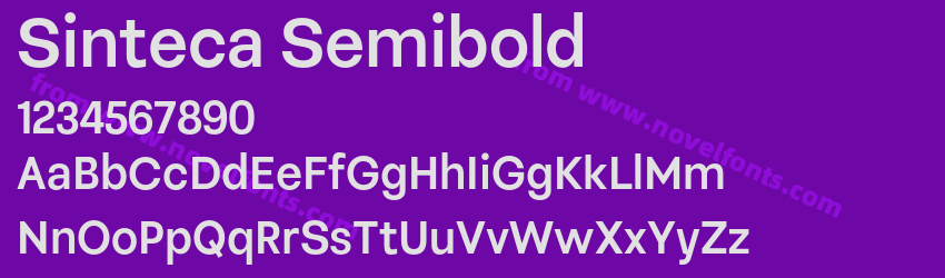 Sinteca SemiboldPreview Sinteca SemiboldPreview