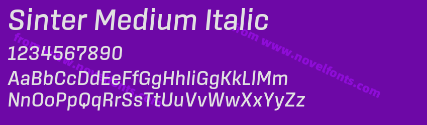 Sinter Medium ItalicPreview Sinter Medium ItalicPreview