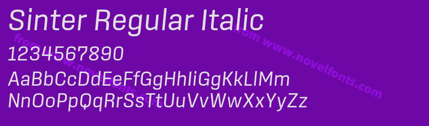 Sinter Regular ItalicPreview Sinter Regular ItalicPreview