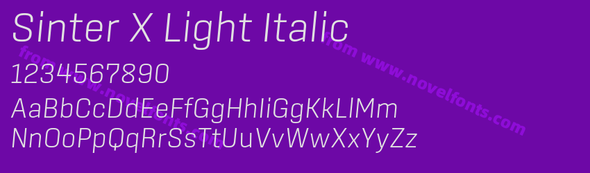 Sinter X Light ItalicPreview Sinter X Light ItalicPreview