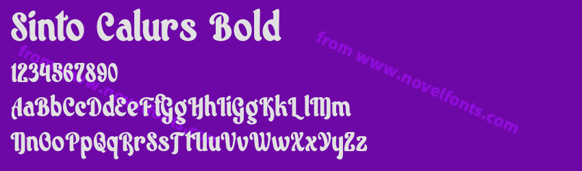 Sinto Calurs BoldPreview Sinto Calurs BoldPreview