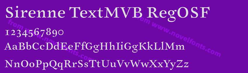 Sirenne TextMVB RegOSFPreview