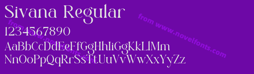 Sivana RegularPreview Sivana RegularPreview