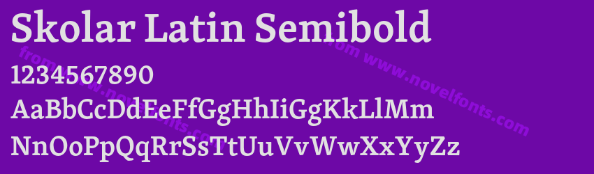 Skolar Latin SemiboldPreview Skolar Latin SemiboldPreview