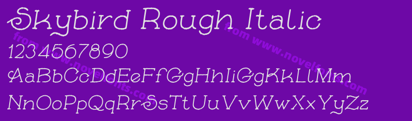 Skybird Rough ItalicPreview Skybird Rough ItalicPreview