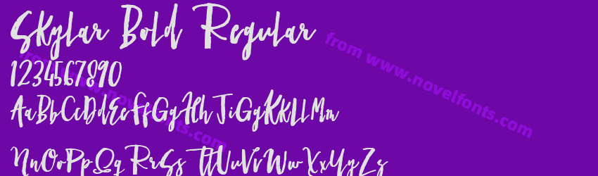 Skylar Bold RegularPreview Skylar Bold RegularPreview