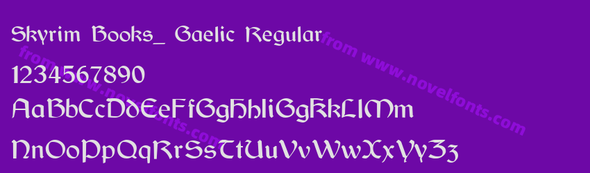 Skyrim Books_ Gaelic RegularPreview Skyrim Books_ Gaelic RegularPreview