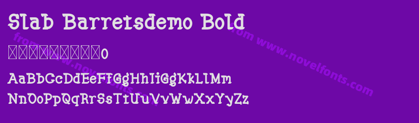 Slab Barretsdemo BoldPreview Slab Barretsdemo BoldPreview