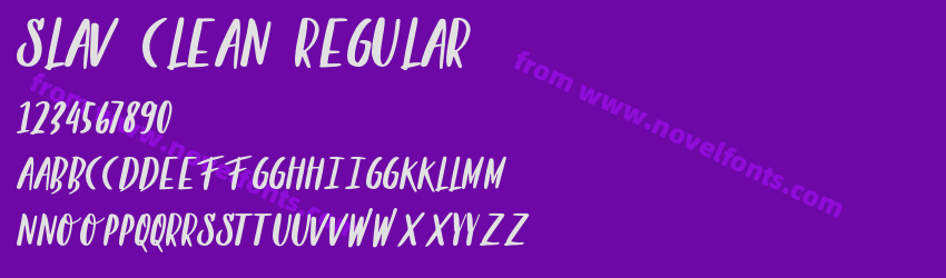 Slav Clean RegularPreview Slav Clean RegularPreview