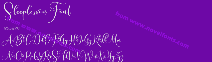 Sleeplesson FontPreview Sleeplesson FontPreview
