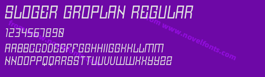 Sloger Groplan RegularPreview Sloger Groplan RegularPreview