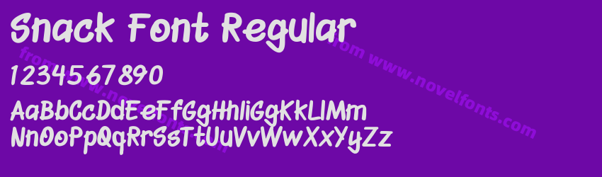 Snack Font RegularPreview Snack Font RegularPreview