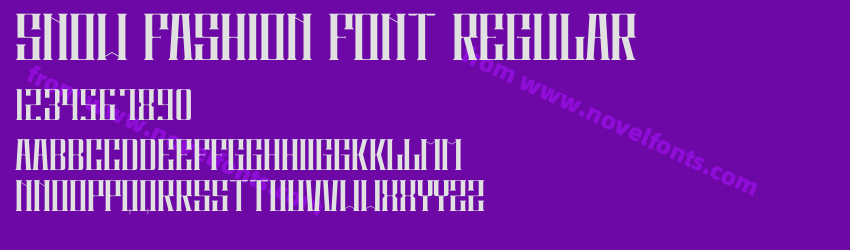 Snow Fashion Font RegularPreview Snow Fashion Font RegularPreview