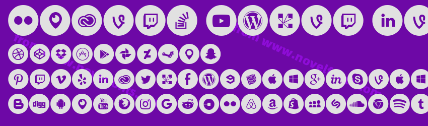 Social Media CircledPreview Social Media CircledPreview