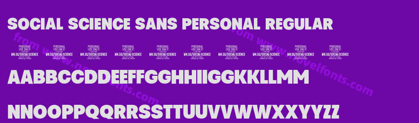 Social Science Sans PERSONAL RegularPreview Social Science Sans PERSONAL RegularPreview
