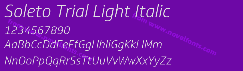 Soleto Trial Light ItalicPreview Soleto Trial Light ItalicPreview