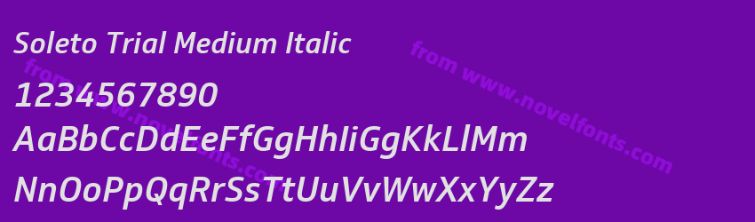 Soleto Trial Medium ItalicPreview Soleto Trial Medium ItalicPreview